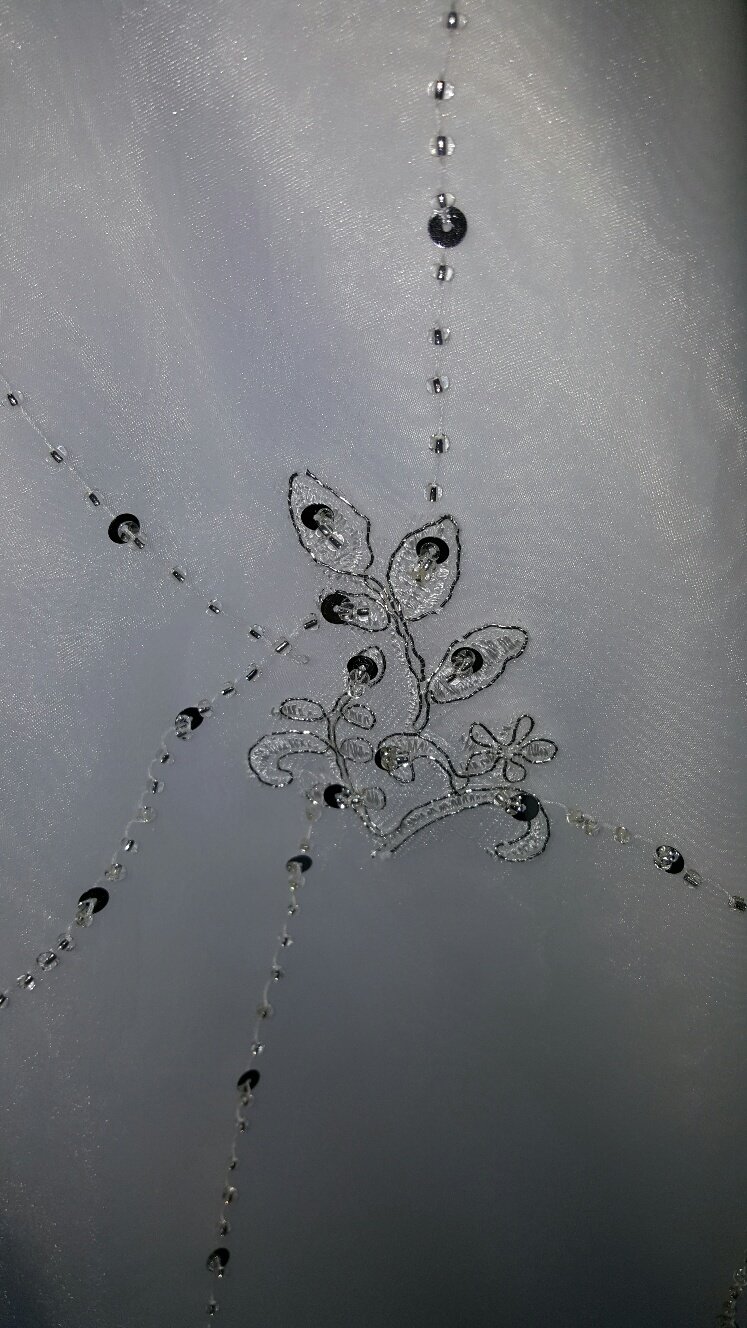 ivory and crystal flower girl dress